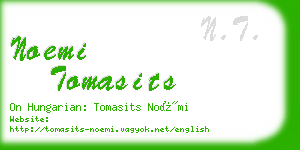 noemi tomasits business card